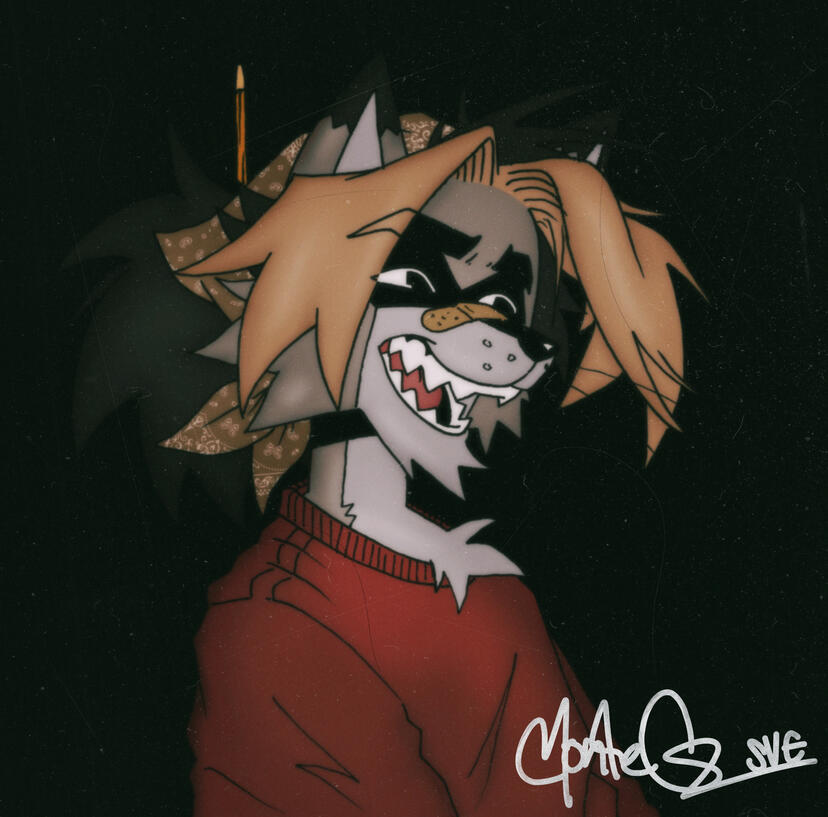 Raccoon Dude Portrait (07-18-24)